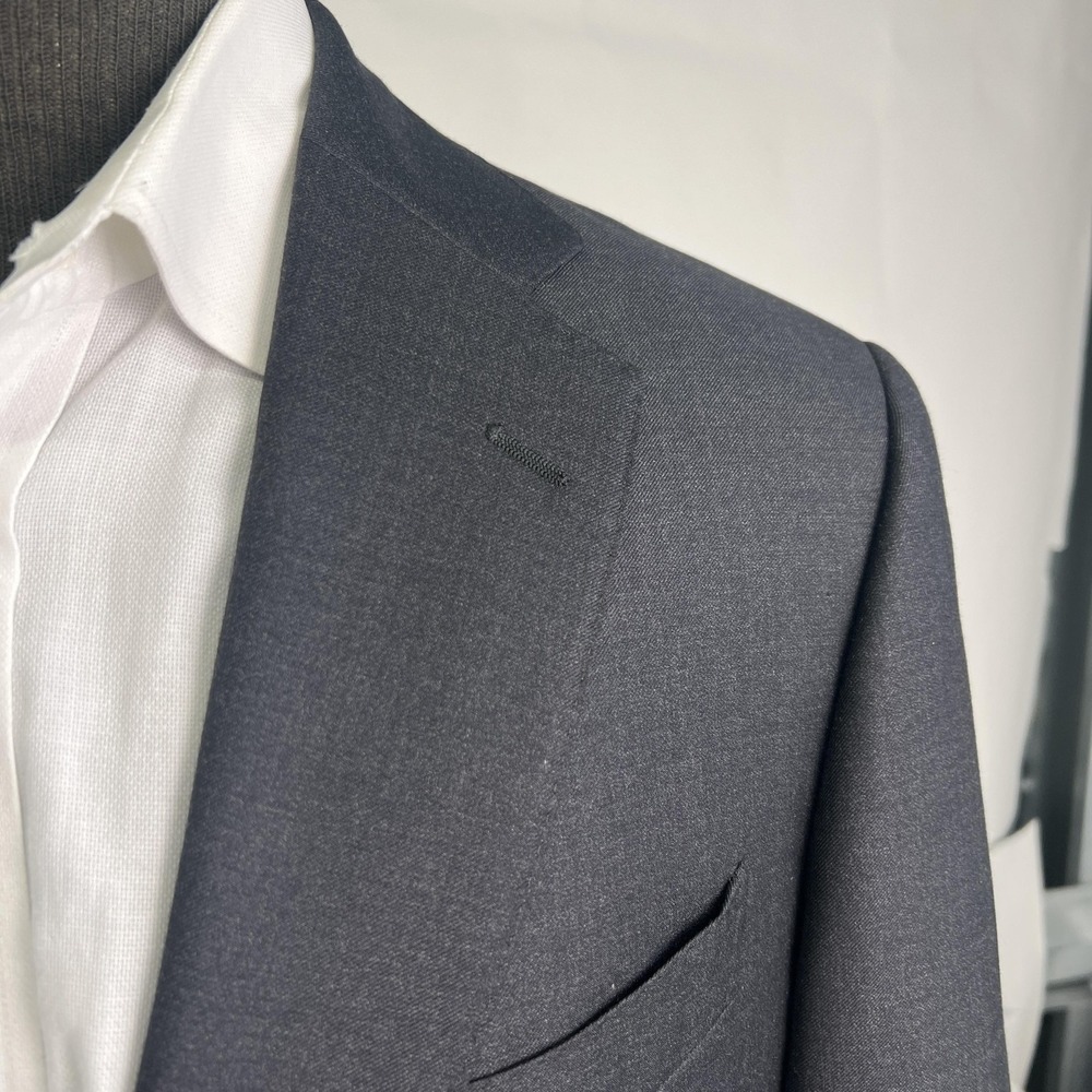 Suitsupply Suit Mens 42L 36x31 Gray Napoli Brescia VBC Wool Super 110s 2 Piece - Picture 3 of 16